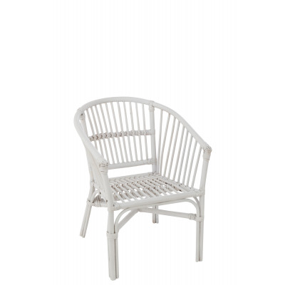 Siège enfant "Filou" en rotin blanc