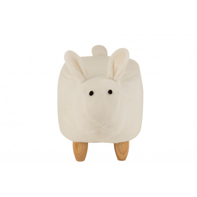 Chaise pour enfant Mouton Bois/Textile Blanc