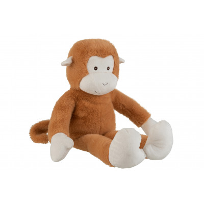 Singe en peluche brun - Large