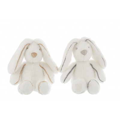 Lapins Blancs en Peluche - Assortiment de 2 - Medium
