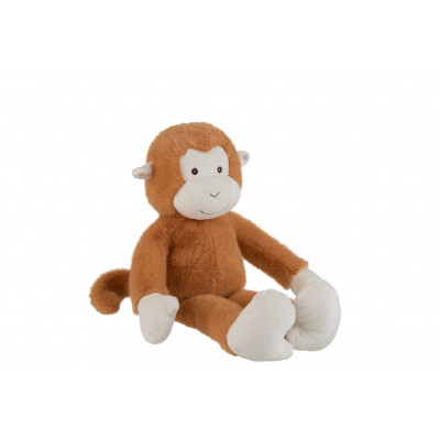 Singe brun en peluche - medium