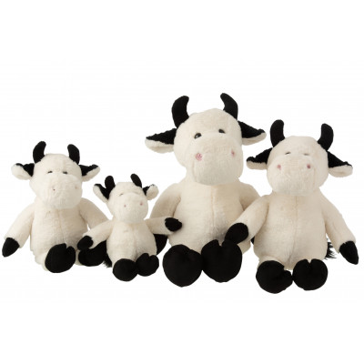 Peluche vache écru/noire - extra large