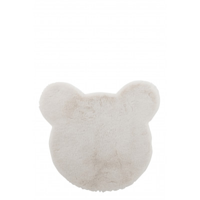 Tapis Tête d'Ours Blanc