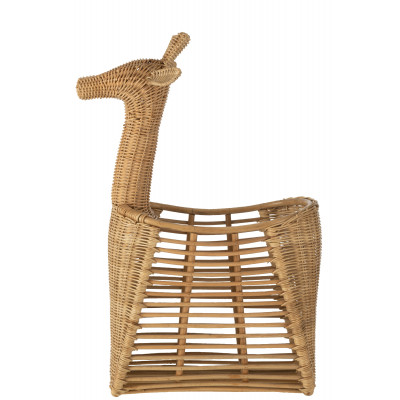 Panier Girafe en Rotin Naturel
