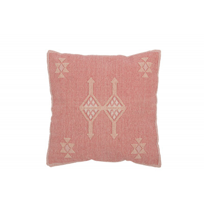 Coussin ethnique rose foncé