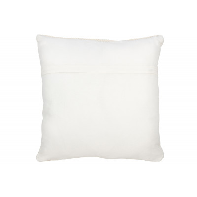 Coussin en laine tissée crème, large
