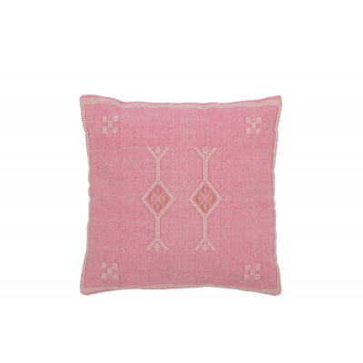 Coussin ethnique rose