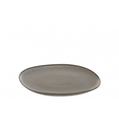 Assiette en céramique marron Louise - medium