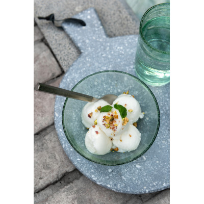 Plat en verre Lisboa vert