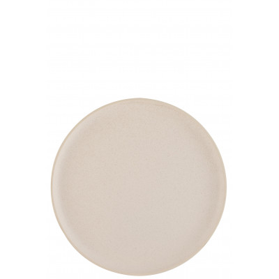 Assiette en céramique crème Marie - large