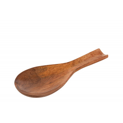 Cuillère en bois d'acacia naturel foncé