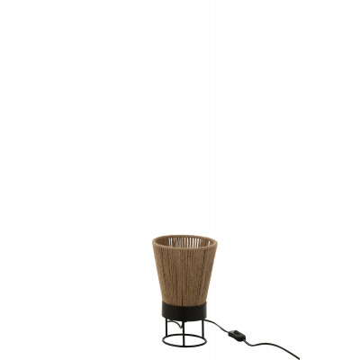 Lampe Nina en jute beige - small