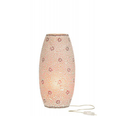 Lampe Bram en verre rouge, large