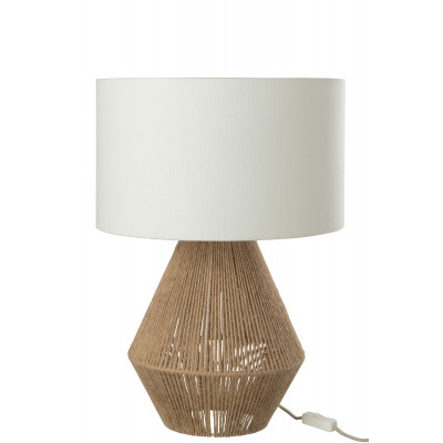 Lampe de table en ficelle de jute naturelle