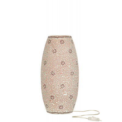 Lampe Bram en verre rouge, large