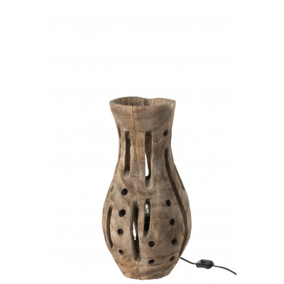 Lampe Elisabeth en bois naturel
