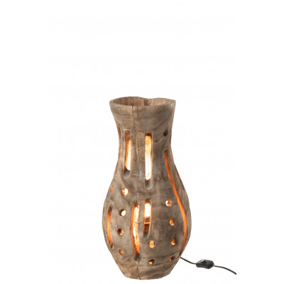 Lampe Elisabeth en bois naturel
