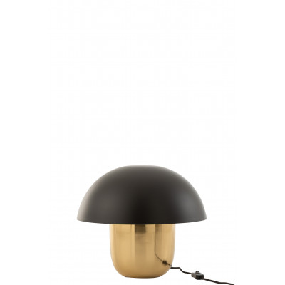 Lampe Champignon en métal noir/or - small