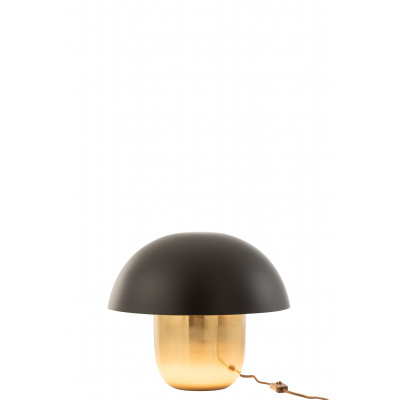 Lampe Champignon en métal noir/or - small