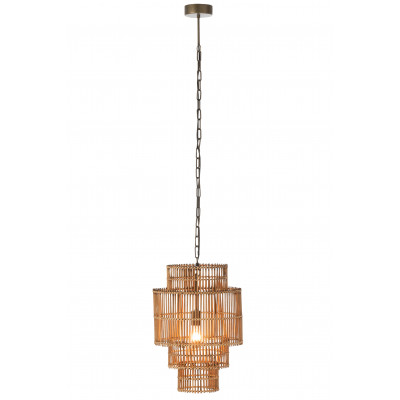 Suspension 4 niveaux en bambou naturel