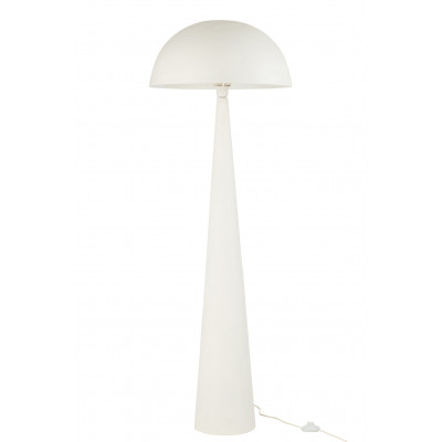 Lampadaire Champignon en métal blanc mat - large