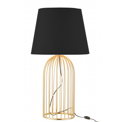 Lampe de table Joni en fer doré