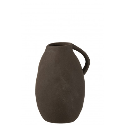 Vase Cruche en Céramique Noir de Taille Moyenne