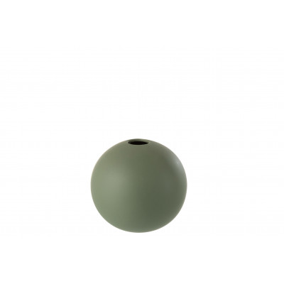Vase boule en céramique vert - medium