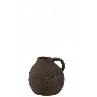 Vase Cruche en Céramique Noir Petit
