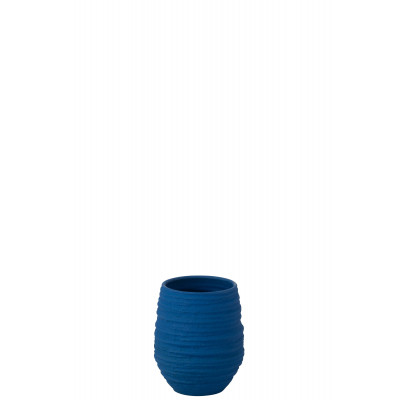 Vase Fiesta en céramique bleu - Small