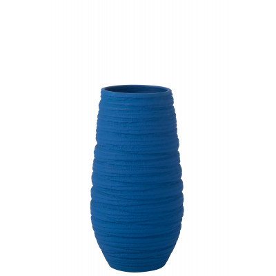 Vase Fiesta céramique bleu - Extra Large
