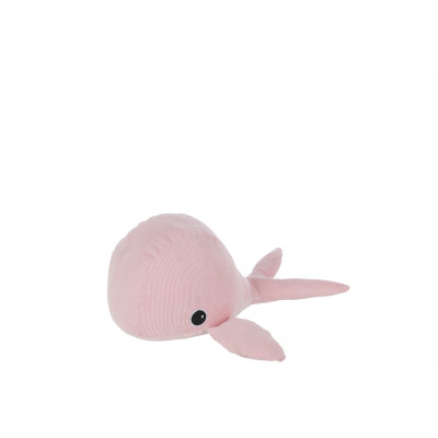 Cale-porte Baleine en tissu rose