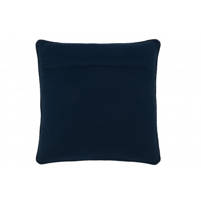 Coussin Napoli en textile bleu nuit