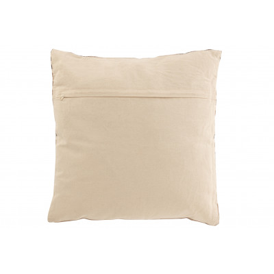 Coussin graphique africain flèche en coton beige et marron