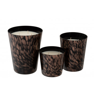 Bougie parfumée Noa santal noir/or - large