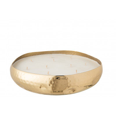 Bougie parfumée M-Chic en métal doré - large