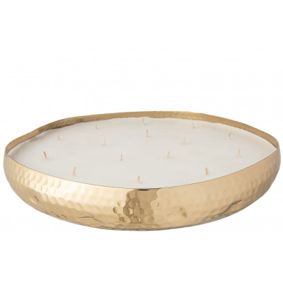 Bougie parfumée M-Chic en métal doré - extra large