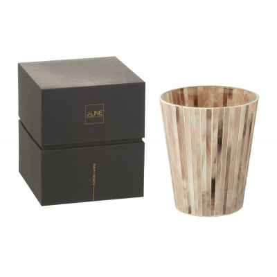 Bougie parfumée Noa rose tendre - Large - 75 heures