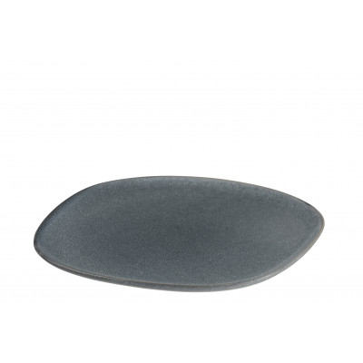 Assiette en céramique gris Louise - large