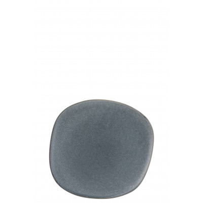 Assiette en céramique gris Louise - large