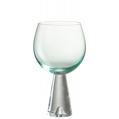 Verre à vin Dean en verre transparent/azur