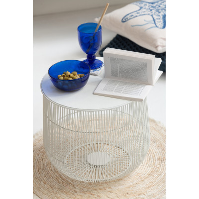 Plat en verre Lisboa bleu