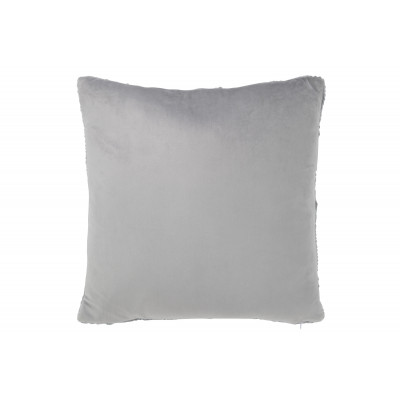 Coussin torsadé gris