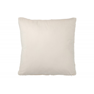 Coussin torsadé beige
