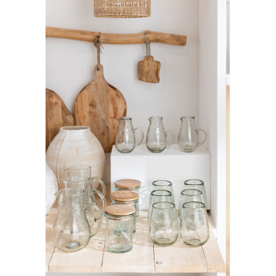 Carafe en verre transparente - small
