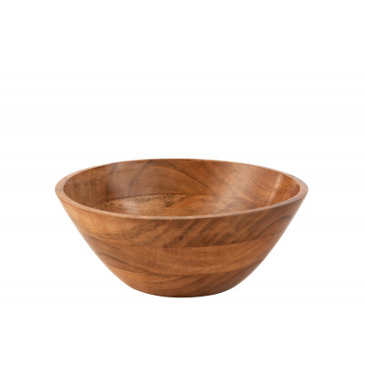 Bol en bois d'acacia naturel foncé - medium