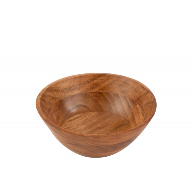 Bol en bois d'acacia naturel foncé - medium