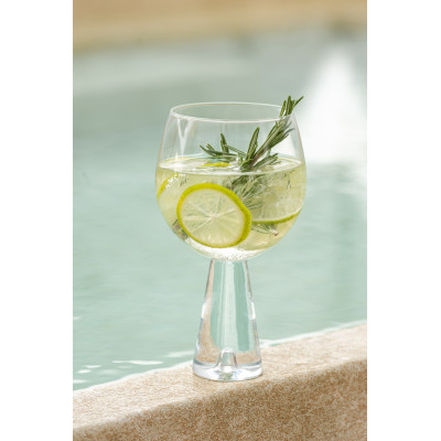 Verre à vin Dean en verre transparent