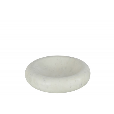 Bol rond en marbre blanc - large