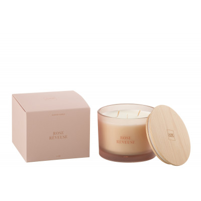 Bougie parfumée Accords Essentiels Rose Rêveuse - 28H